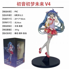 24cm Hatsune Miku Cartoon Anime PVC Figure Collection Gift Model Toy