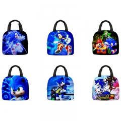 6 Styles Sonic the Hedgehog Game Pattern For Students Anime Hand Bag Lunch Bag