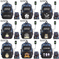 11 Styles My Neighbor Totoro Anime Cartoon Nylon Backpack Students Bag