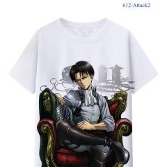 15 Styles Attack on Titan/Shingeki No Kyojin Japanese Cartoon Color Printing Cosplay Anime T-shirt