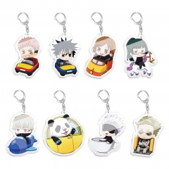 8 Styles Jujutsu Kaisen Cartoon Character Collection Anime Acrylic Keychain