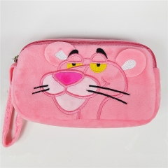 Pink Panther Cartoon For Girls Anime Plush Cosmetic Bag （12pcs/set）