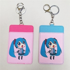 2 Styles Hatsune Miku PU Material For ID Card Anime Card Bag Holder