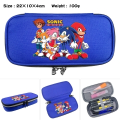 6 Styles Sonic For Student Canvas Anime Pencil Bag