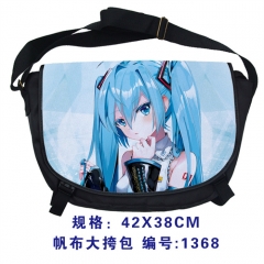 4 Styles Hatsune Miku Anime Canvas Bag Cartoon Hot Sale Japanese Anime Single-shoulder Bag