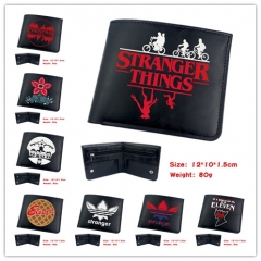 10 Styles Stranger Things Popular Anime High Quality PU Fold Wallet