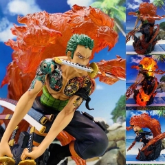 GK One Piece Roronoa Zoro Cartoon Cosplay Model Collection Toy Anime PVC Figure With Light