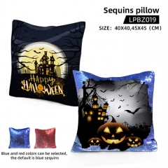 5 Styles Happy Halloween Cosplay Decoration Cartoon Anime Sequins Pillow