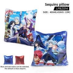 That Time I Got Reincarnated as a Slime Cosplay Decoration Cartoon Anime Sequins Pillow