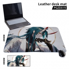 Genshin Impact Cosplay Decoration Cartoon Character Anime Leather Mouse Pad Desk Mat