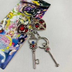 2 Styles Pretty Soldier Sailor Moon Anime Alloy Keychain