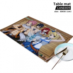 Fairy Tail Cosplay Decoration Cartoon Character Anime  Canvas Table Mat