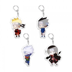 4 Styles Naruto Cartoon Character Collection Anime Acrylic Keychain