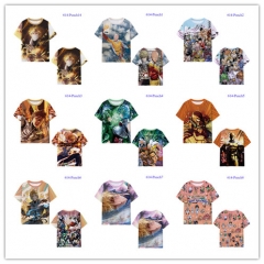 15 Styles One punch man  Japanese Cartoon Color Printing Cosplay Anime T-shirt