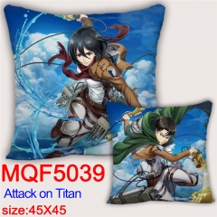 16 Styles Attack on Titan/Shingeki No Kyojin Cosplay Movie Decoration Cartoon Anime Pillow 45*45 CM