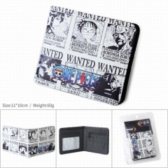 16 Styles One Piece PU Coin Purse Anime Short Wallet