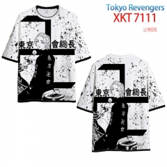 2 Styles Tokyo Revengers Japanese Cartoon Color Printing Cosplay Anime Cotton T shirt
