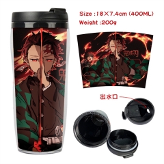 12 Styles Demon Slayer: Kimetsu no Yaiba Popular Game Cartoon Heat Sensitive Mug Plastic Cup