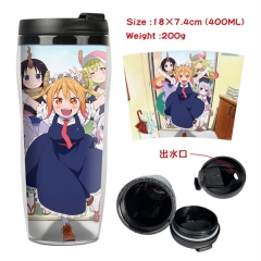 12 Styles Miss Kobayashi's Dragon Maid Popular Game Cartoon Heat Sensitive Mug Plastic Cup