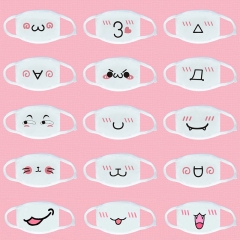 34 Styles Emoji Fancy Facial Expression Pattern  Anime Dust Mask