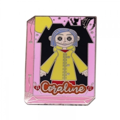 Coraline & the Secret Door Cartoon Badge Pin Decoration Clothes Anime Alloy Brooch