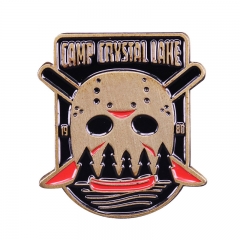 Friday the 13th Jason Cartoon Badge Pin Decoration Clothes Anime Alloy Brooch