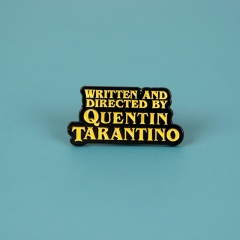 Written And Directed By Quentin Tarantino Cosplay Cartoon Decorative Clothes Badge Anime Alloy Brooches Pin