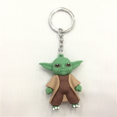 Star War Yoda Character Cartoon Model Anime PVC Figure Keychain