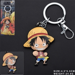One Piece Monkey D. Luffy Fashion Jewelry Anime Alloy Keychain