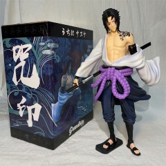 22cm Naruto Uchiha Sasuke Collectible Model Toy Anime PVC Figure