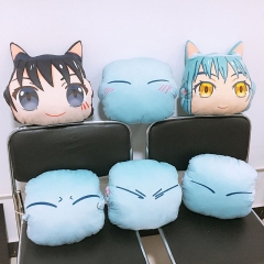 4 Styles 30CM That Time I Got Reincarnated As A Slime Anime Hands Warmer Puppy Cartoon Plush Toy Pillow