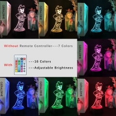 2 Different Bases Friday Night Funkin Daddy Dearest Anime 3D Nightlight with Remote Control
