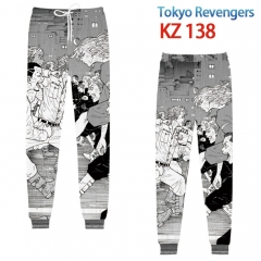 3 Styles Tokyo Revengers Japanese Cartoon Color Printing Cosplay Anime Pants