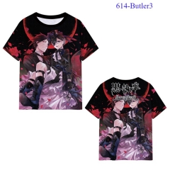 5 Styles Kuroshitsuji / Black Butler Japanese Cartoon Color Printing Cosplay Anime T-shirt