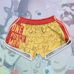 Saitama Fun Face Cartoon Character Collection Anime Beach Pants