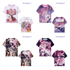5 Styles Puella Magi Madoka Magica Color Printing Cosplay Anime T-shirt