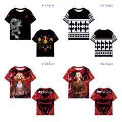 5 Styles Tokyo Revengers Color Printing Cosplay Anime T-shirt