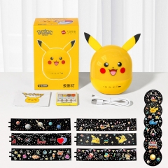 Pokemon Anime Pikachu Rotating Projection Light Pokemon Music Box Night Atmosphere Light Toy (Projection Can Be Replaced)