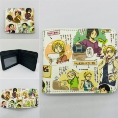 Attack on Titan/Shingeki No Kyojin Cosplay Cartoon Decorative Anime Wallet PU Purse