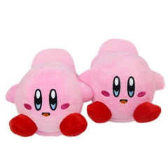 28CM Japanese Kirby Pink Lovely Girls Gift Anime Plush Slipper