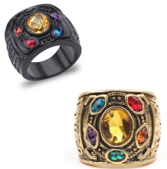 2 Styles The Avengers Thanos Cosplay Alloy Ring Decoration Kawaii Rings For Men