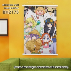 10 Styles Miss Kobayashi's Dragon Maid Cartoon Wallscrolls Waterproof Anime Wallscrolls 60X90cm