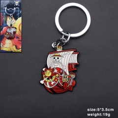 2 Styles One Piece Cartoon Cosplay Anime Alloy Keychain Necklace