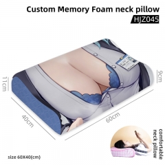 17 Styles Genshin Impact Anime Neck Protect Custom Memory Foam Neck Pillow