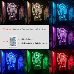 3 Styles 2 Different Darling In The Franxx Zero Two Anime 3D Nightlight with Remote Control