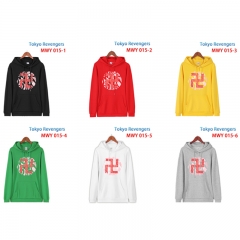 7 Styles 6 Colors Tokyo Revengers 100% Cotton Anime Hooded Hoodie