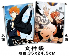 3 Styles Haikyuu For Student Office Anime File Pocket (35*24.5CM)