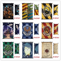 10 Styles Harry Potter Anime Cartoon Decorative Wall Anime Wallscroll (60*90CM)