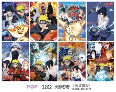 Naruto Color Printing Anime Paper Posters (8pcs/set)