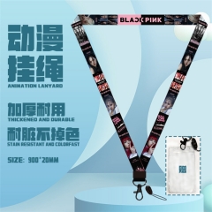 2 Styles K-POP BLACKPINK Cartoon Long Lanyard Anime Phone Strap